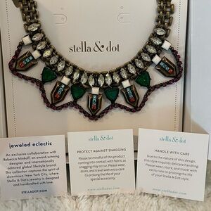 Rebecca Minkoff Stella & Dot rare prism jeweled necklace NWT Retails $129